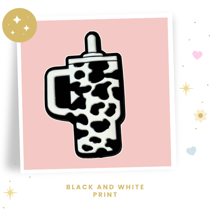 Choose Beaded Crochet Hook and/Or AmiStixTM - Cow Print Cups