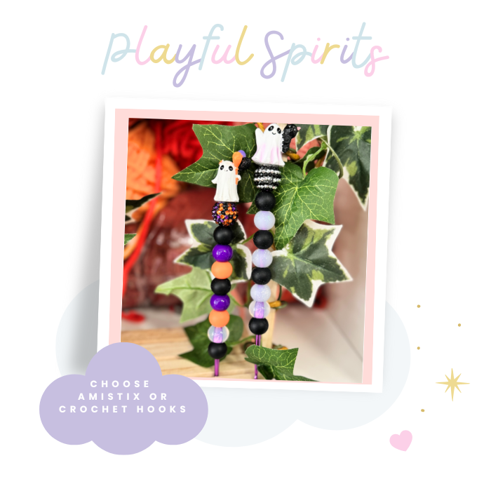 Choose Beaded Crochet Hook and/Or AmistixTM - Playful spirits