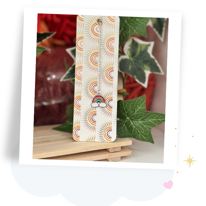 Mystery Charmed Rainbow Book mark