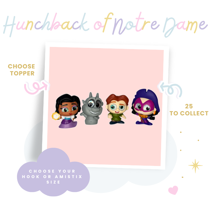 Choose Beaded Crochet Hook and/Or AmiStixTM - Made with Hunchback of Notre Dame Doorables