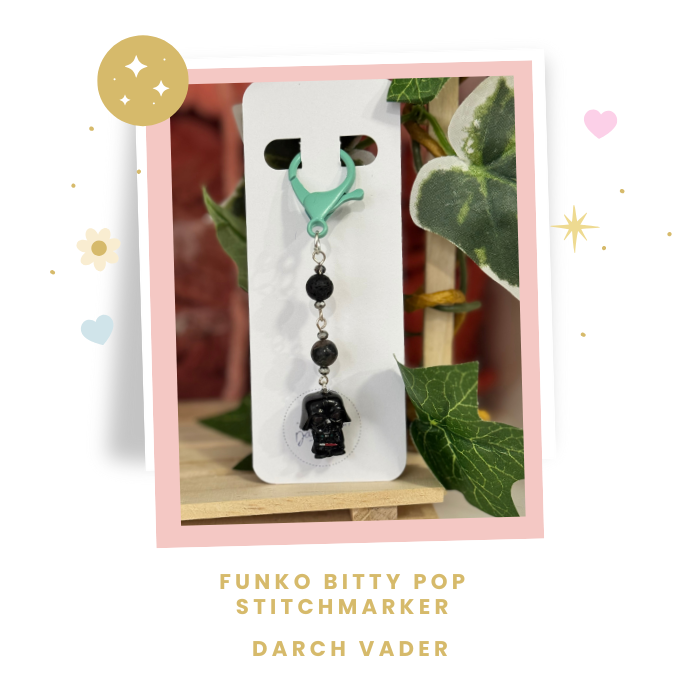 Stitchmarkers made with Disney Star Wars Bitty Pop