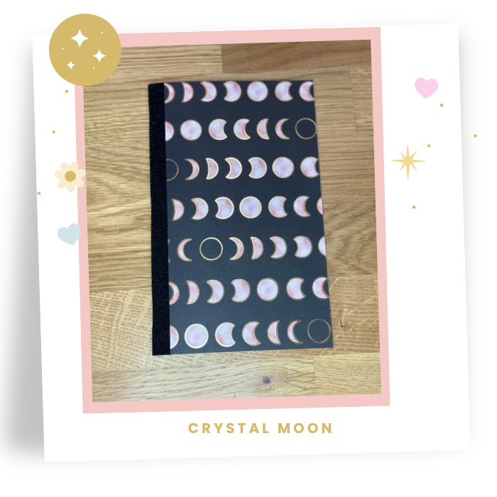 8x5 Crystal Moon (Ultra Bright White) Travelers Note Book