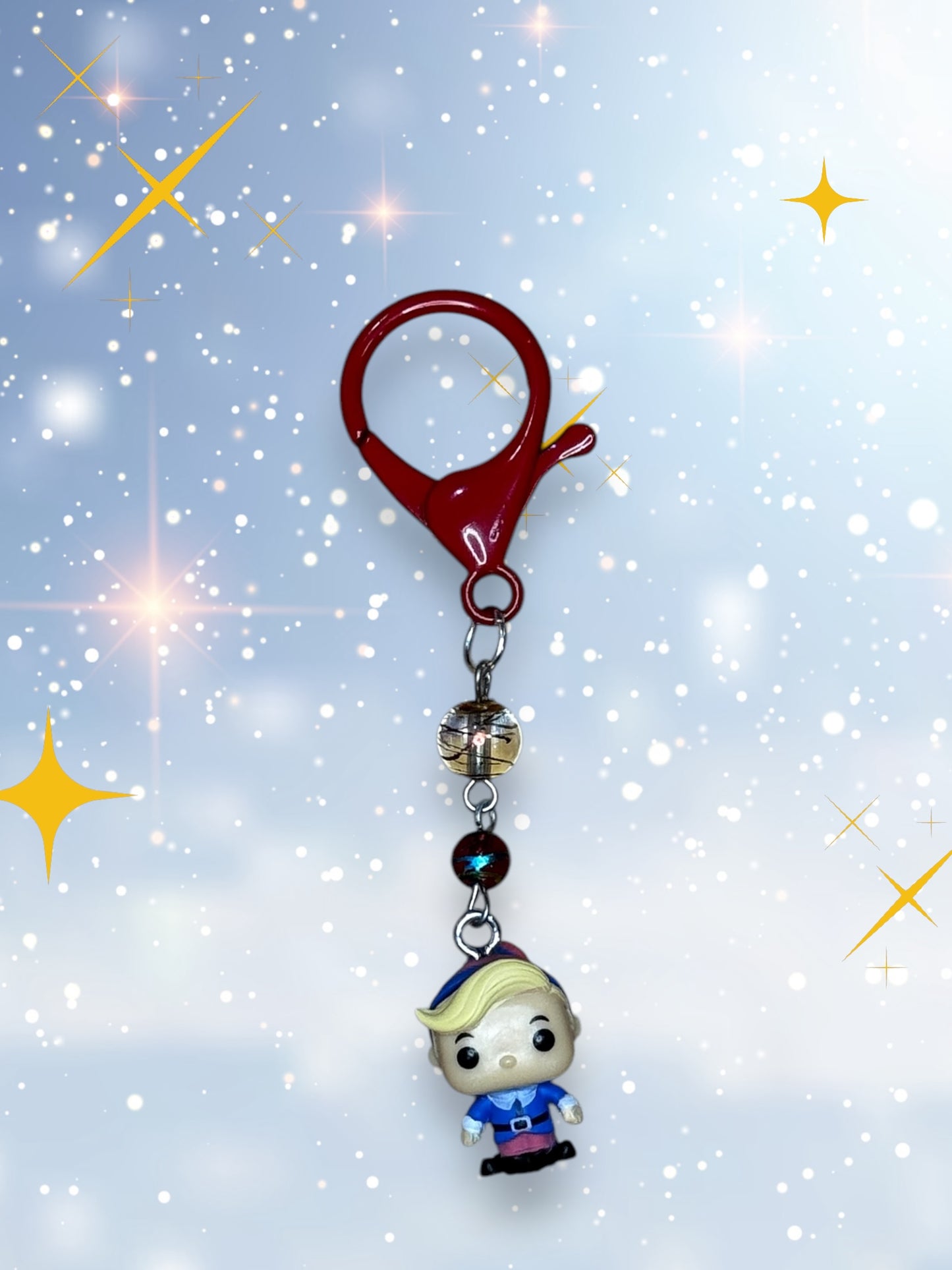 Stitchmarkers made with Disney Rudolph Bitty Pop