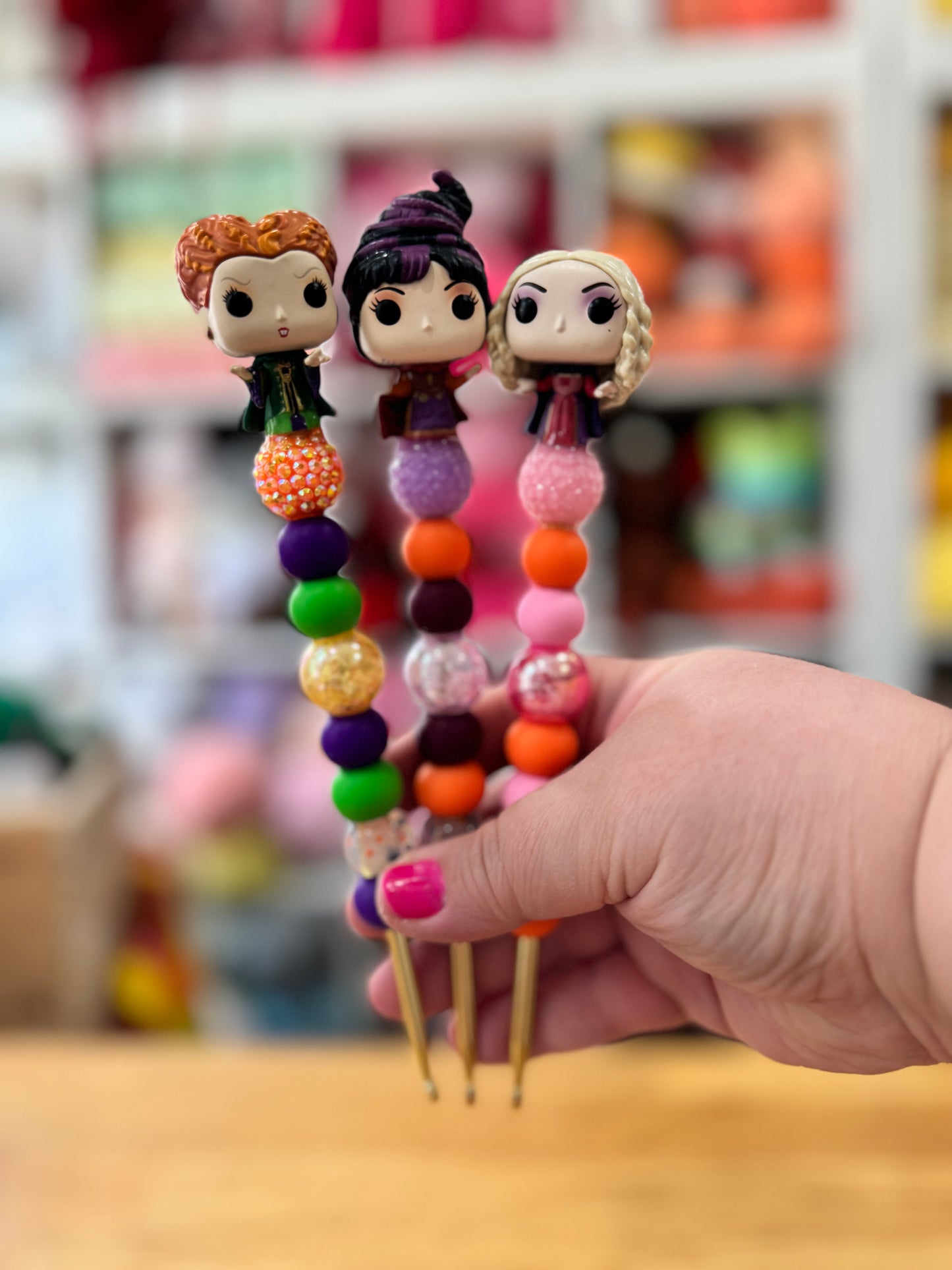 Choose Beaded Crochet Hook and/Or AmiStixTM - Made with Funko Pocket Pop Hocus Pocus