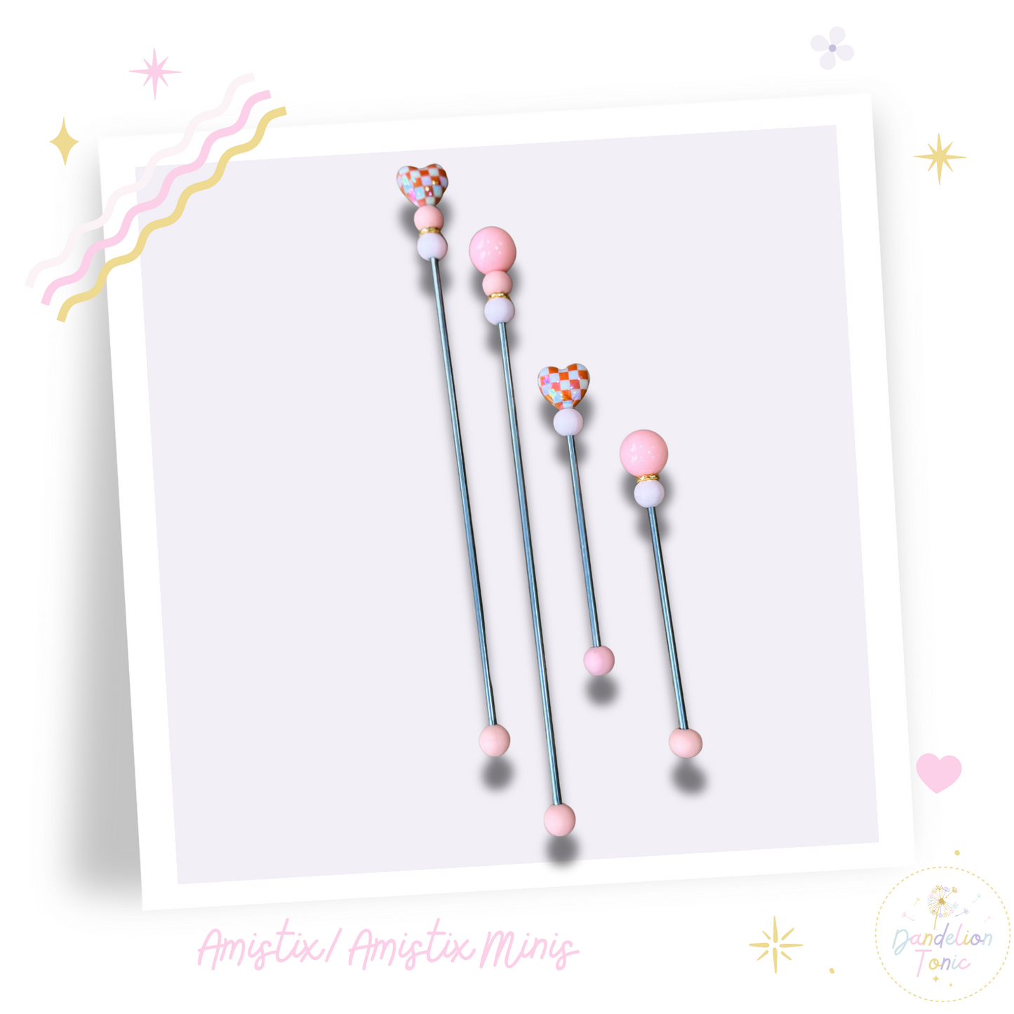 AmiStix™️ or Amistix minis Checkboard Hearts