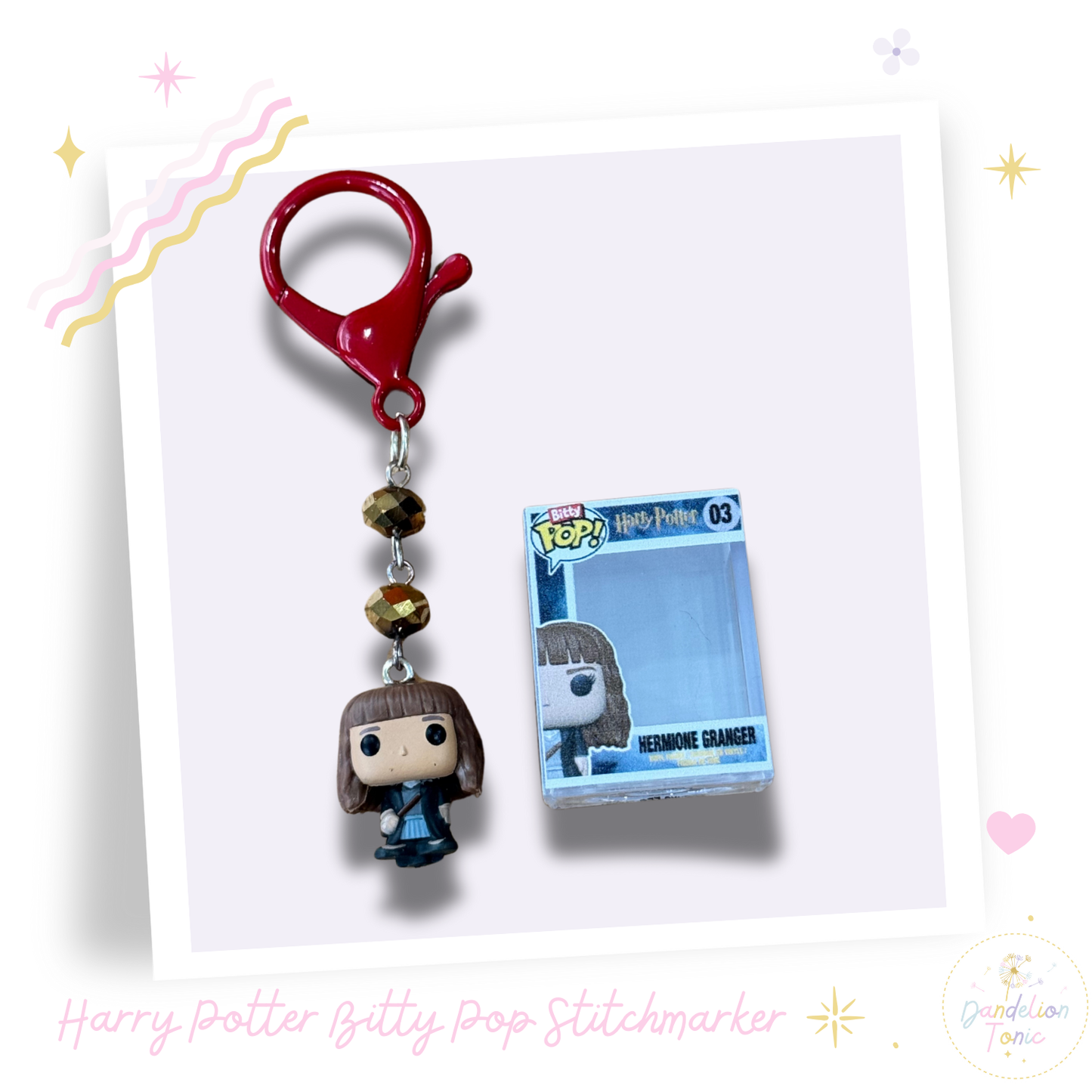 Stitchmarkers made with Harry Potter Bitty Pop