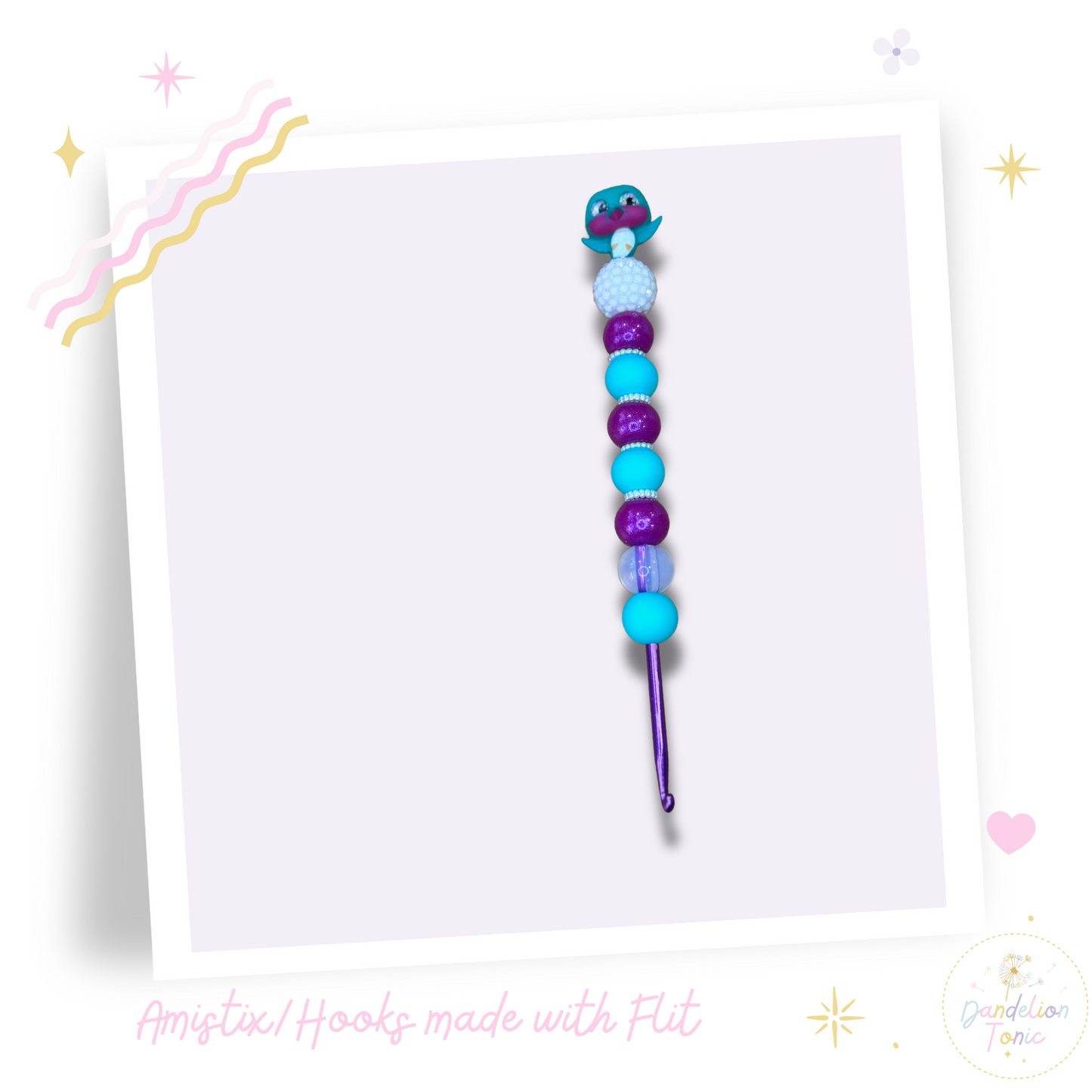 Choose Beaded Crochet Hook and/Or AmiStixTM - Made with Pocahontas Disney Doorables