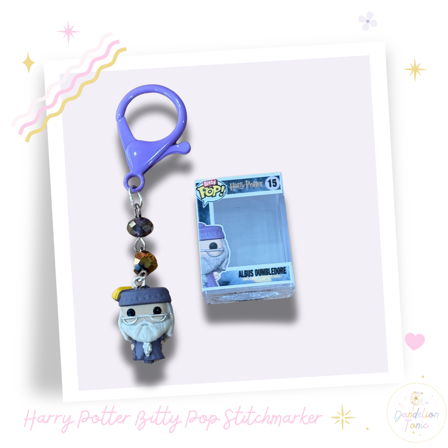 Stitchmarkers made with Harry Potter Bitty Pop