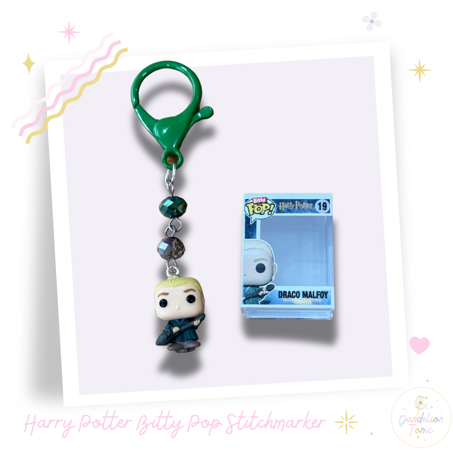 Stitchmarkers made with Harry Potter Bitty Pop