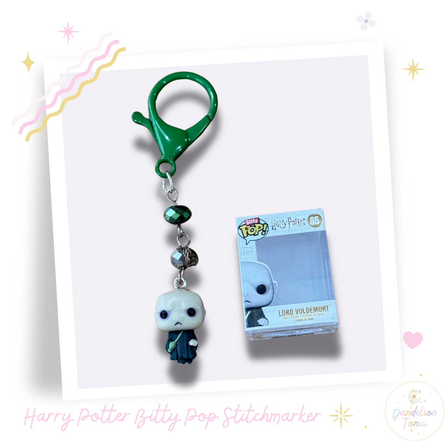 Stitchmarkers made with Harry Potter Bitty Pop