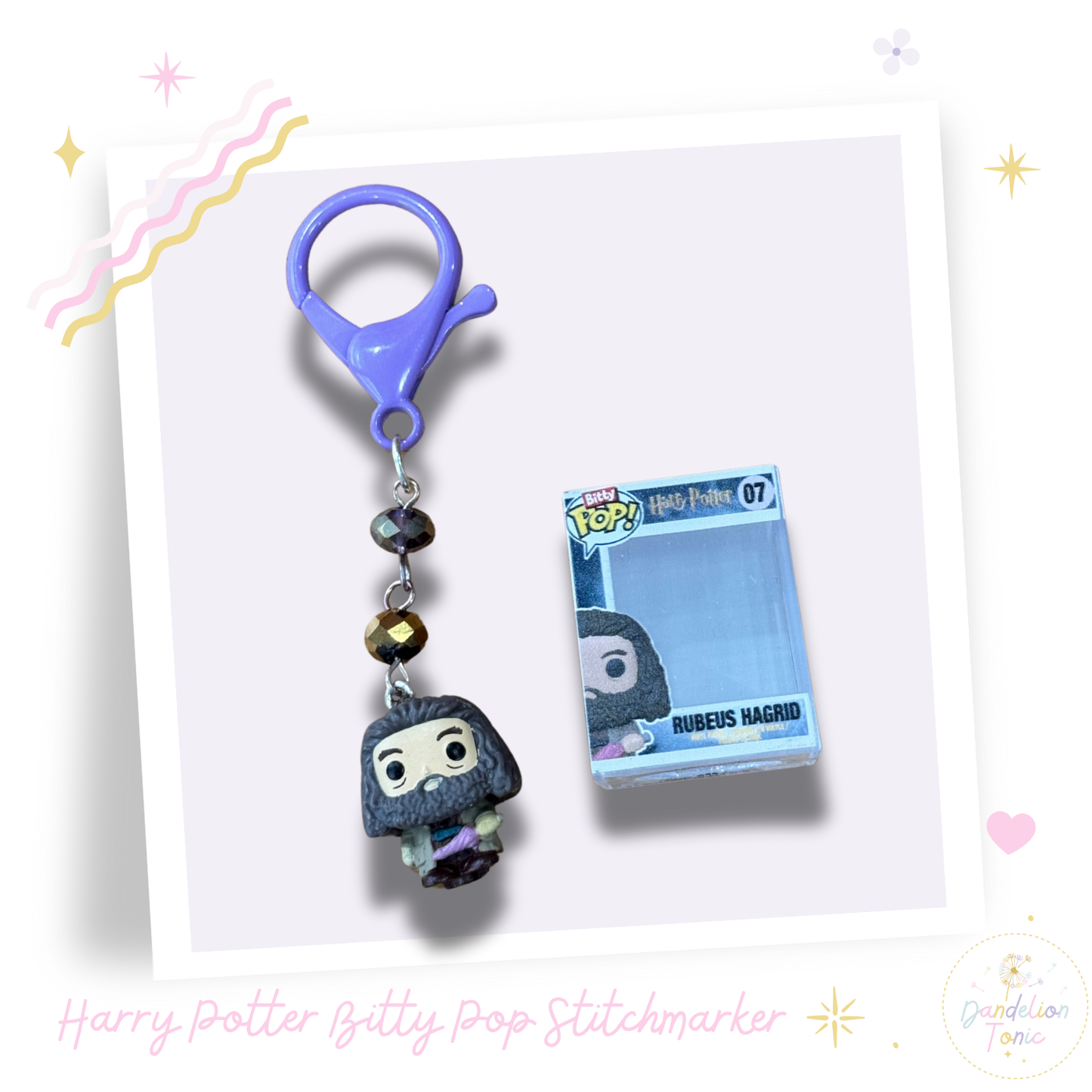 Stitchmarkers made with Harry Potter Bitty Pop