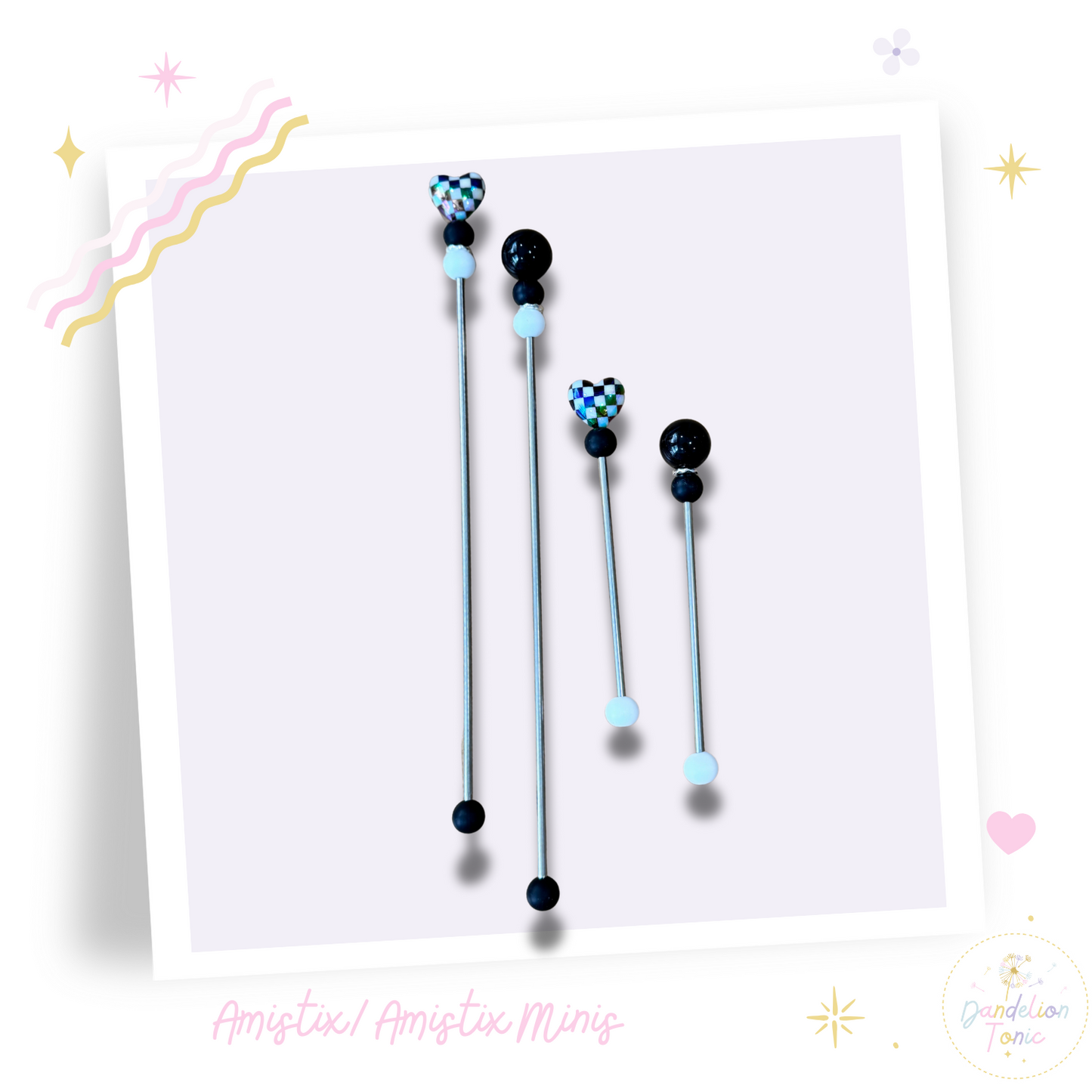 AmiStix™️ or Amistix minis Checkboard Hearts