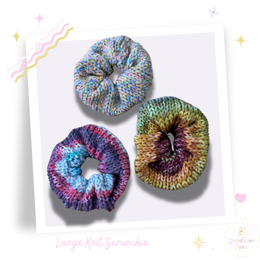 Knit Large Scrunchie