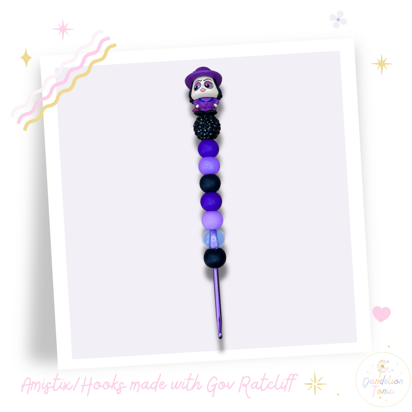 Choose Beaded Crochet Hook and/Or AmiStixTM - Made with Pocahontas Disney Doorables