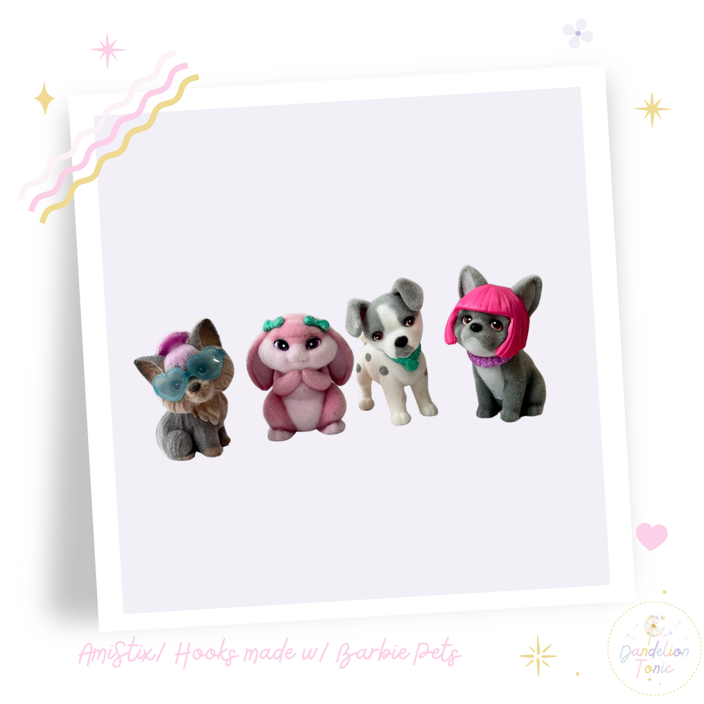 Choose Beaded Crochet Hook and/Or Amistix- Made Barbie Pets