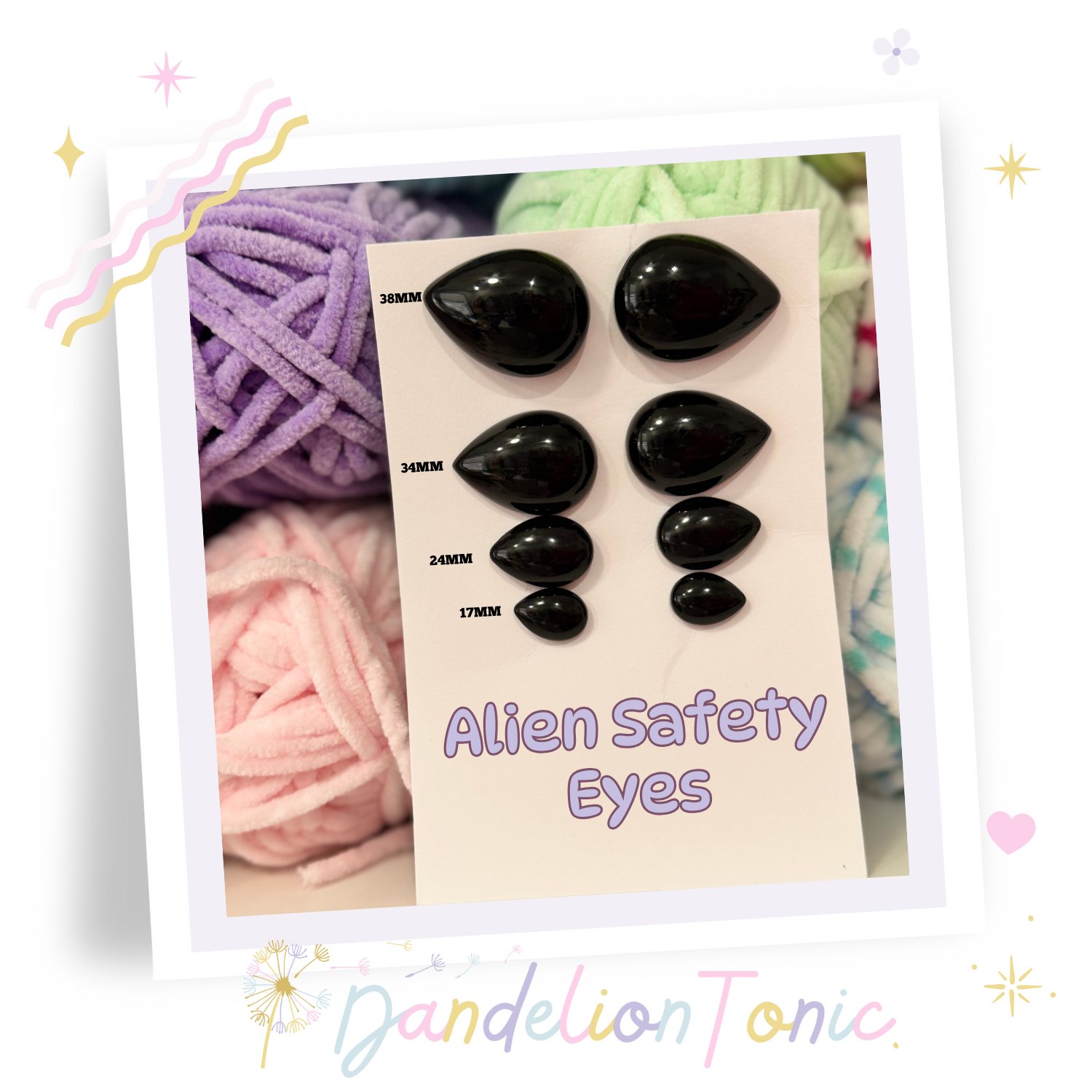 KEEP YOUR EYES”エイリアン PR + Resin Alien Safety Eyes Set of 4 KEEP YOUR EYES”エイリアン PR + Resin Alien Safety Eyes Set of 4