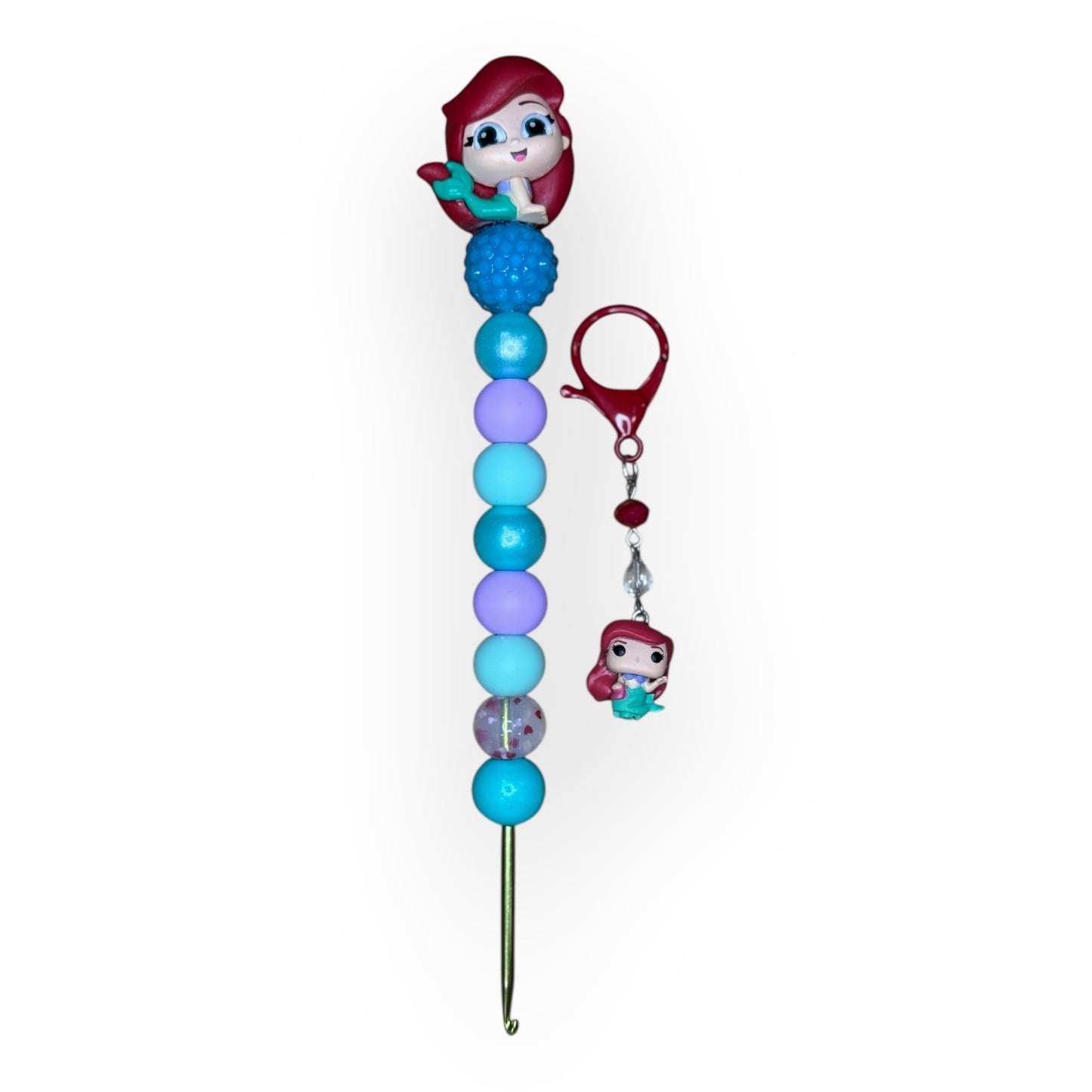 Beaded Crochet Hook and Market Set Made with Princess Disney Doorables