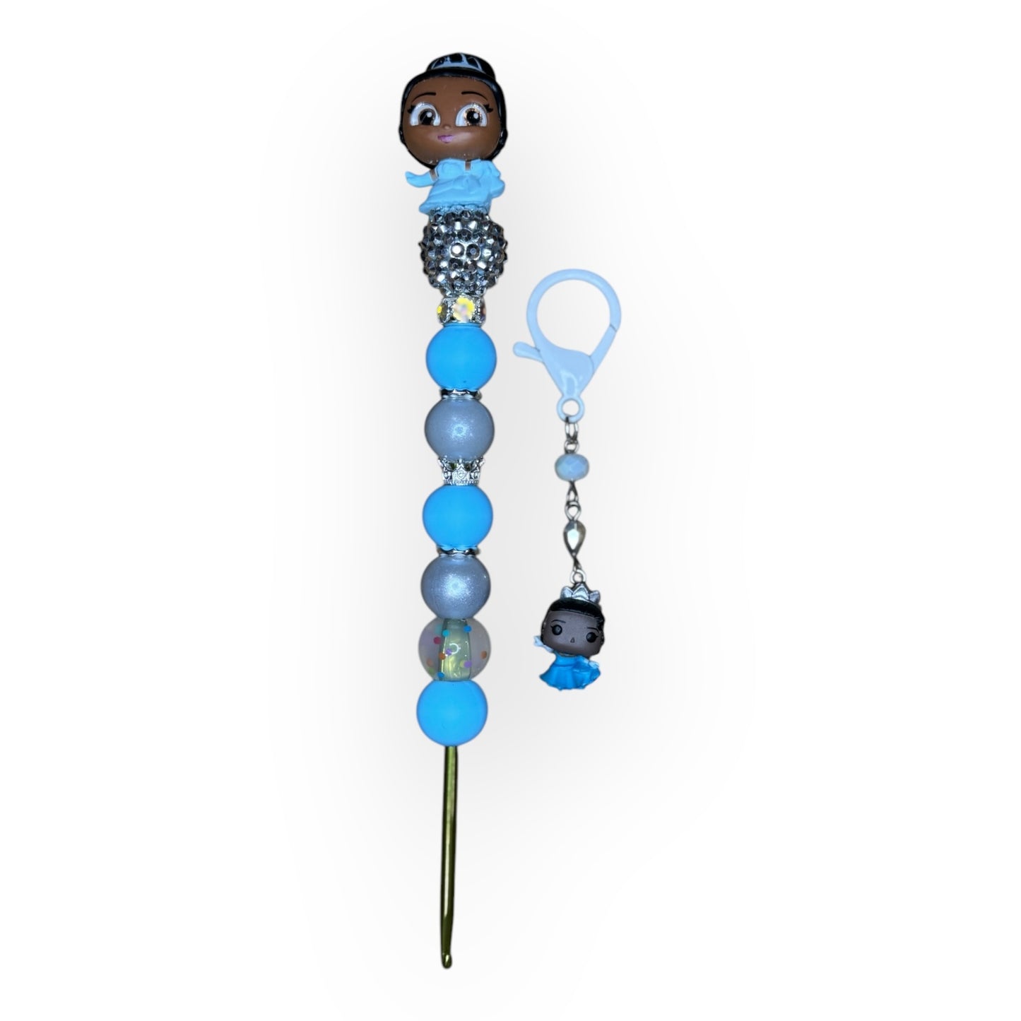 Beaded Crochet Hook and Market Set Made with Princess Disney Doorables
