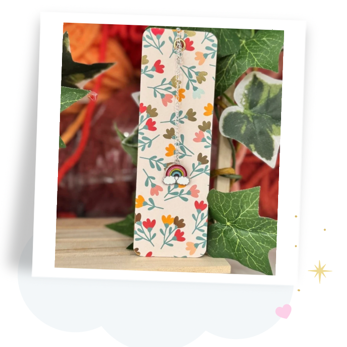 Mystery Charmed Rainbow Book mark