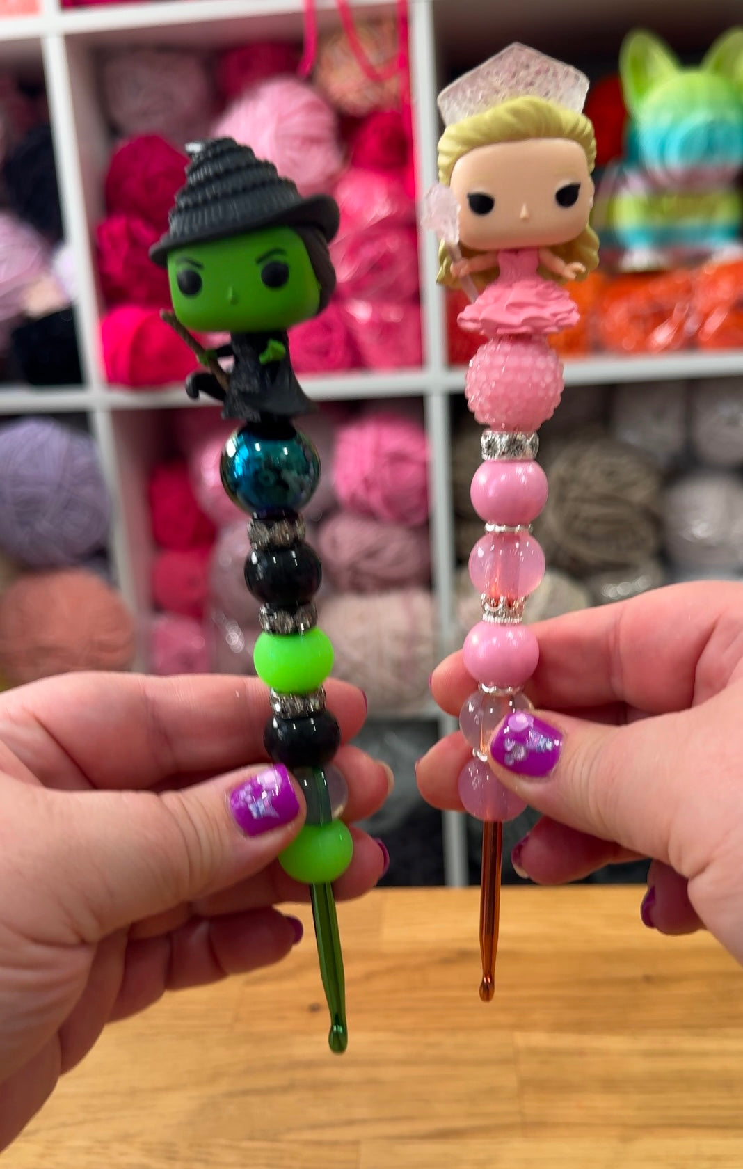 Beaded Crochet Hook made is Funko Pop Wicked Collectible