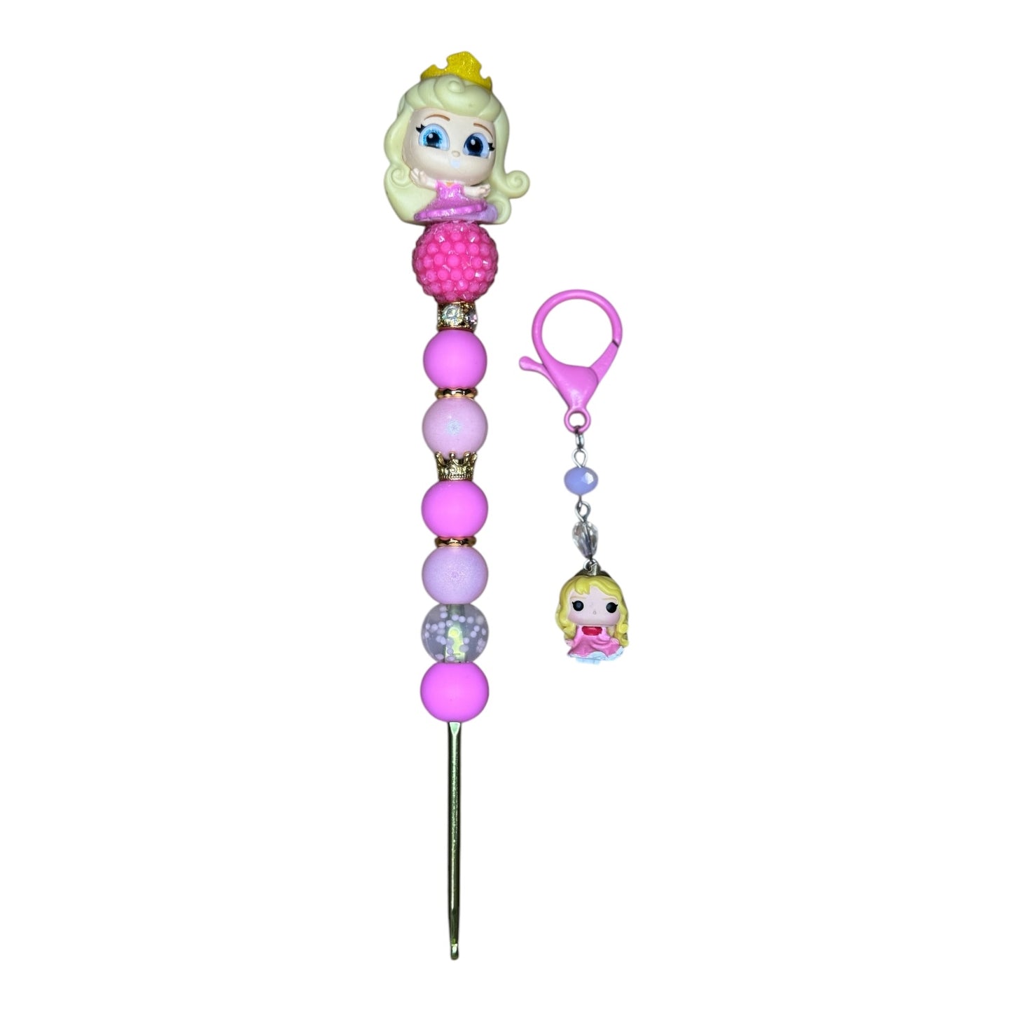 Beaded Crochet Hook and Market Set Made with Princess Disney Doorables