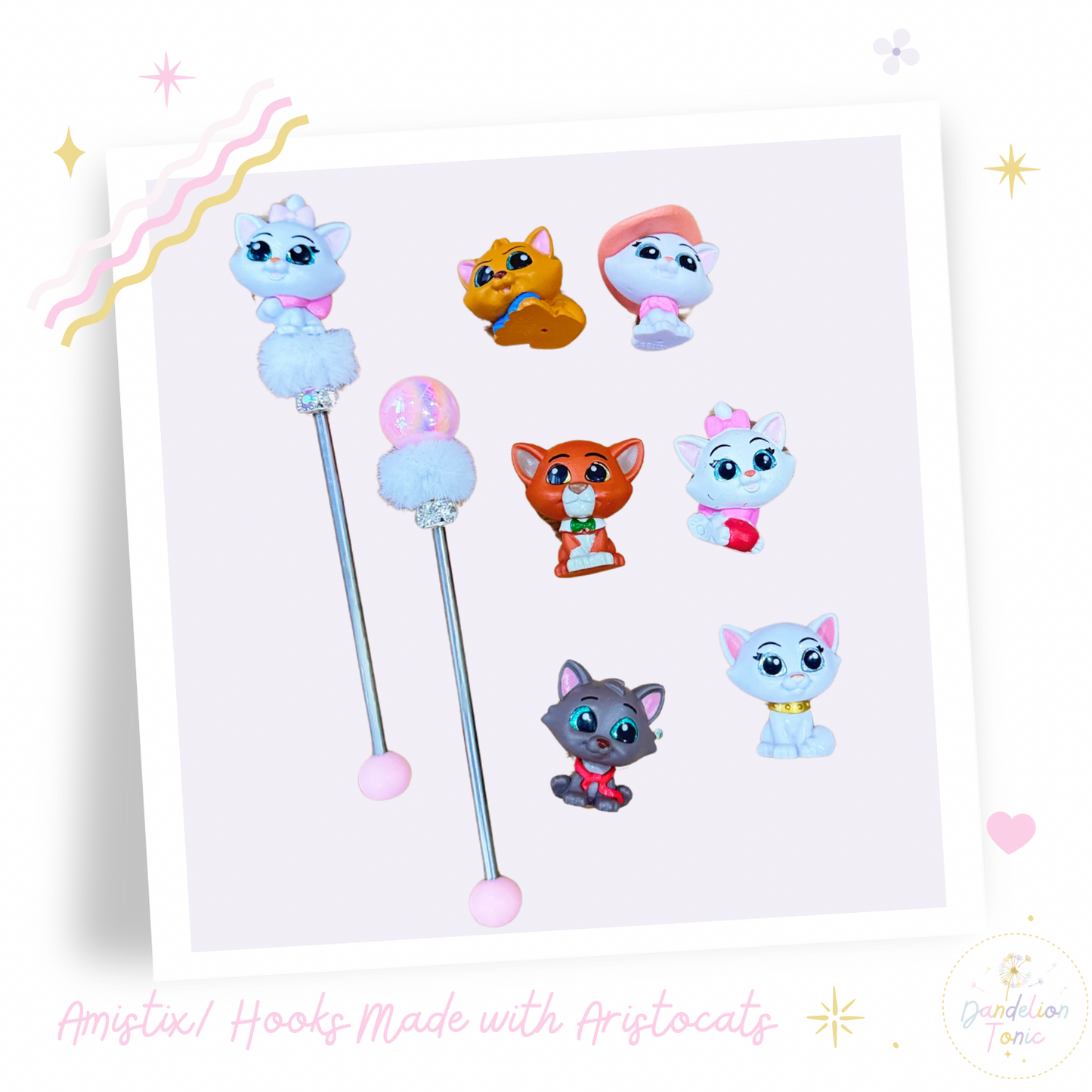 Choose Beaded Crochet Hook and/Or Amistix- Aristocats