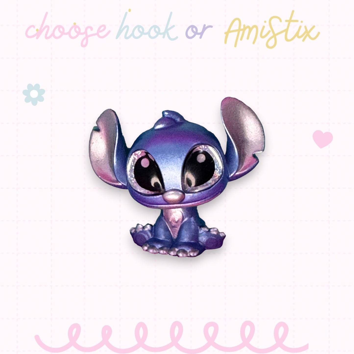 Interchangeable Topper Crochet Hook and/Or AmiStixTM - Made with Lilo and Stitch Doorables
