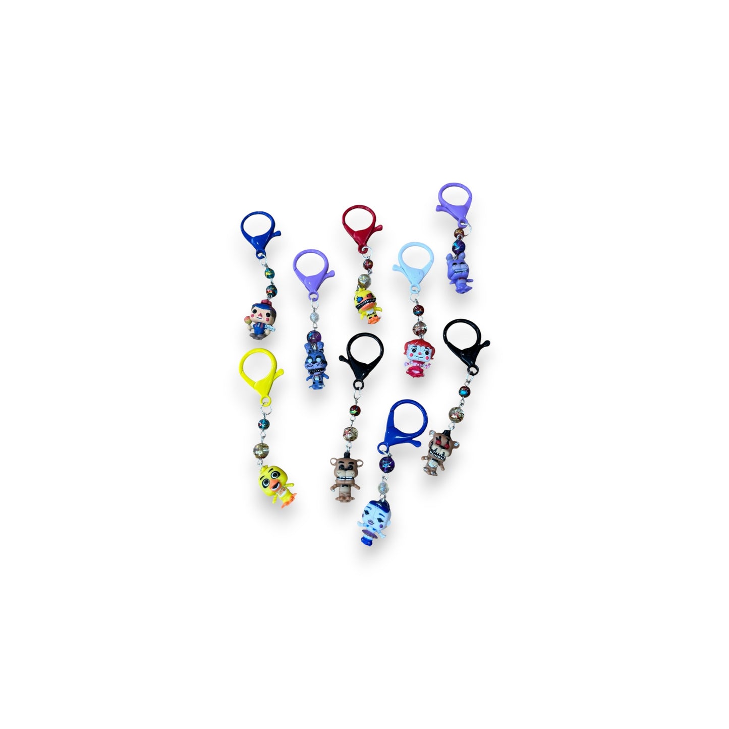 Stitchmarkers made with Five Nights at Freddy's Bitty Pop