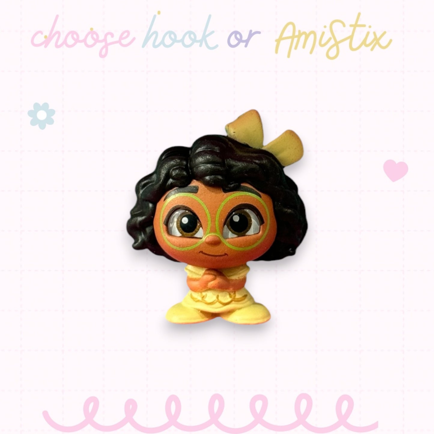 Choose Beaded Crochet Hook and/Or AmiStixTM - Made with Encanto Disney Doorables