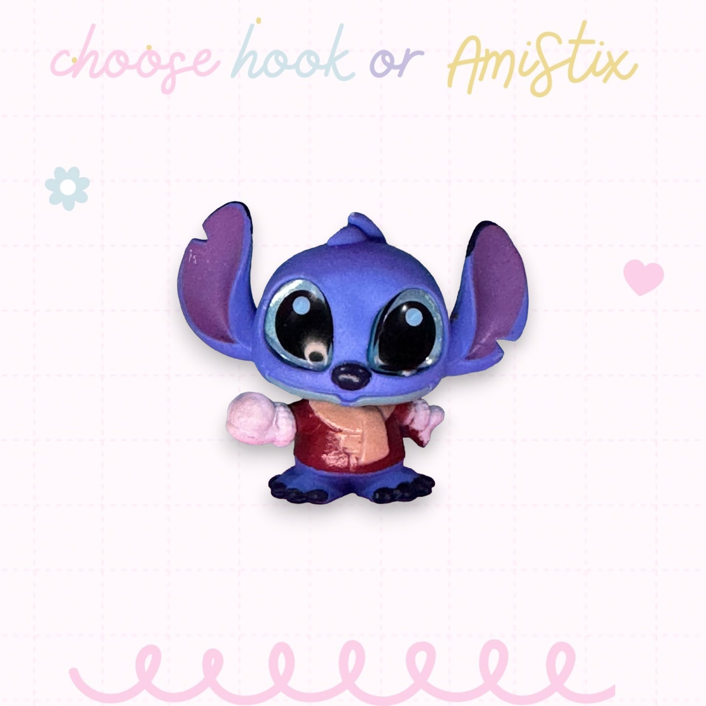 Interchangeable Topper Crochet Hook and/Or AmiStixTM - Made with Lilo and Stitch Doorables