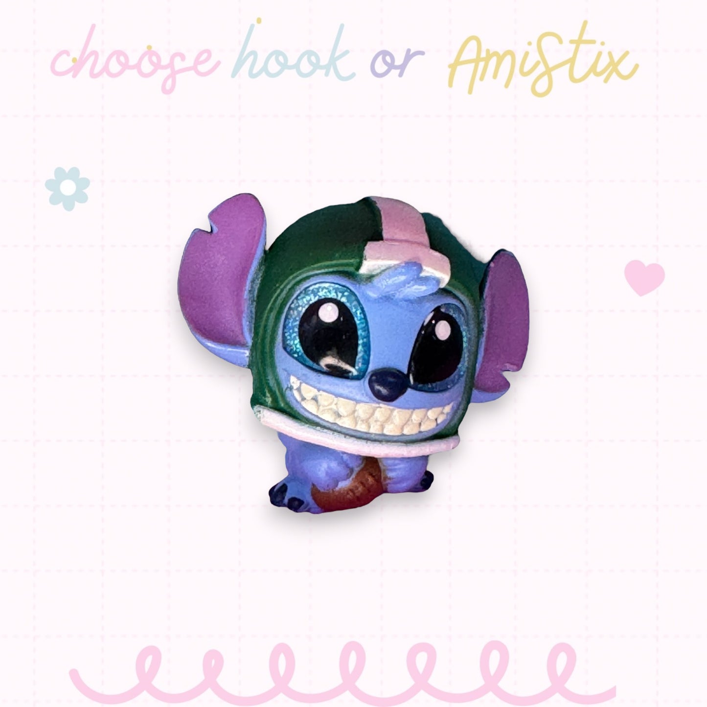 Interchangeable Topper Crochet Hook and/Or AmiStixTM - Made with Lilo and Stitch Doorables