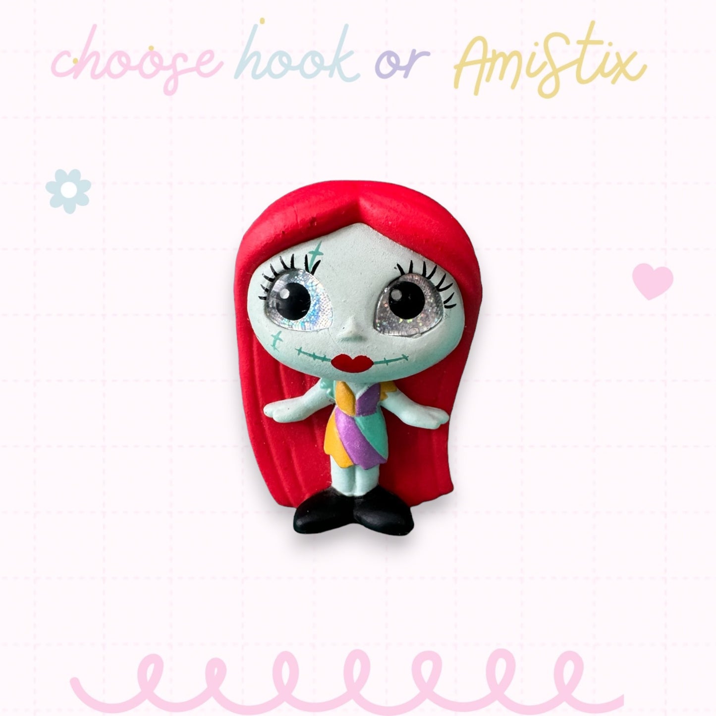 Interchangeable Topper Crochet Hook and/Or AmiStixTM - Made with Nightmare Before Christmas Doorables