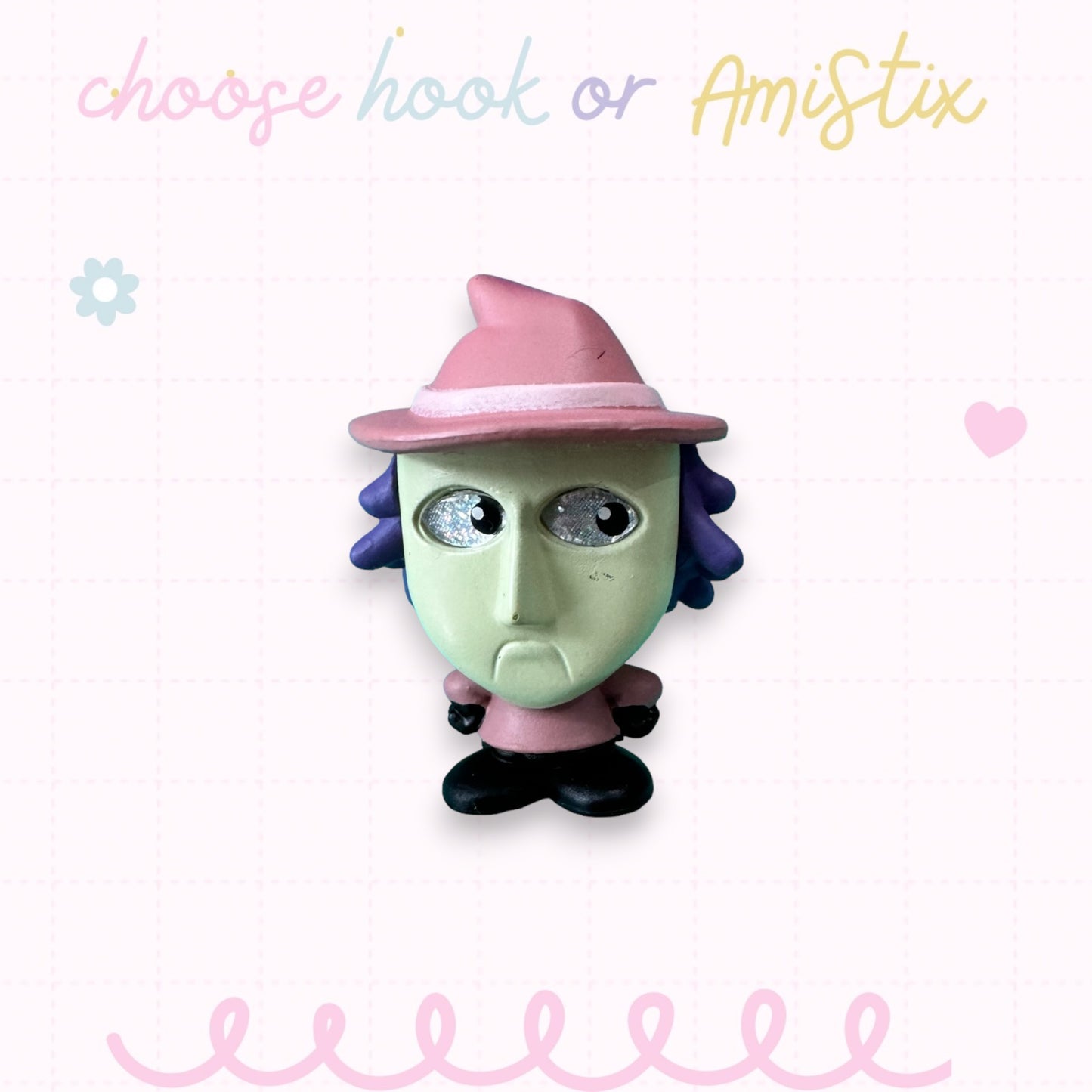 Interchangeable Topper Crochet Hook and/Or AmiStixTM - Made with Nightmare Before Christmas Doorables