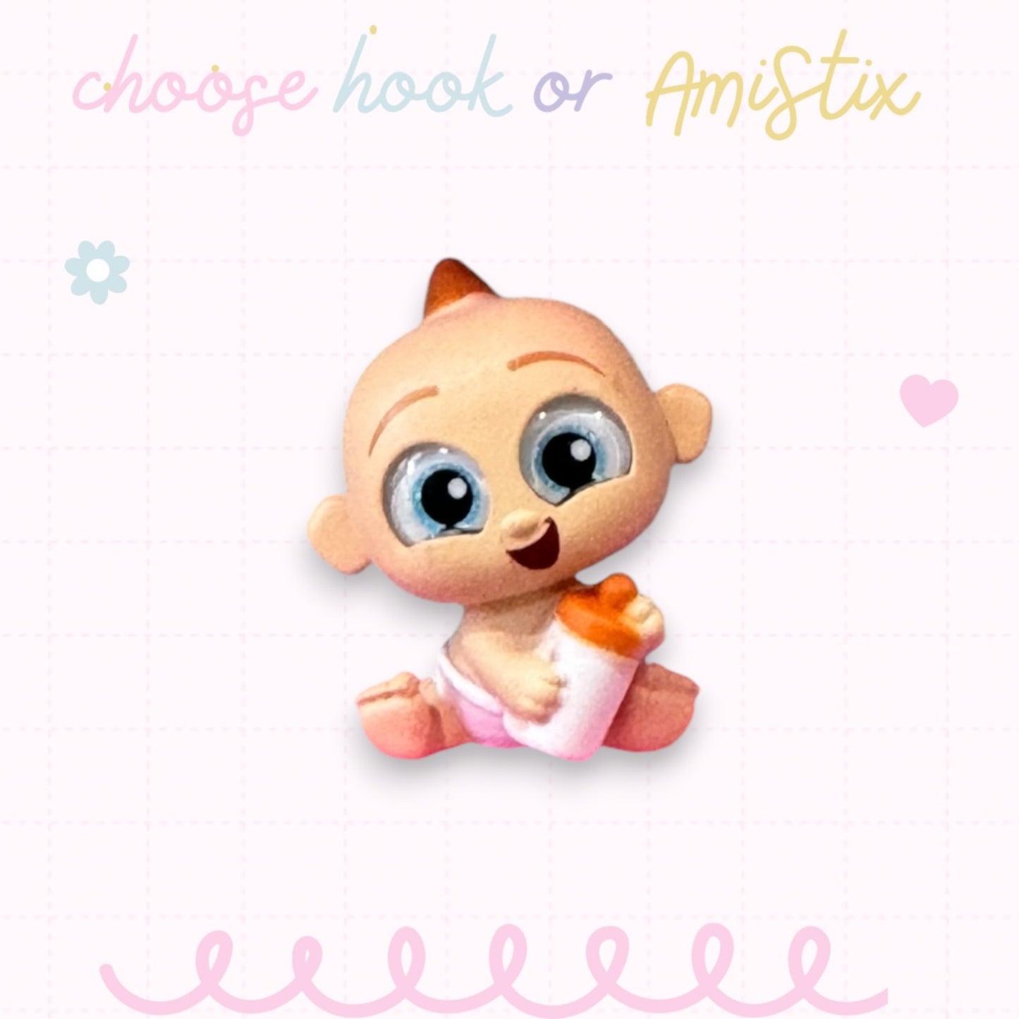 Choose Beaded Crochet Hook and/Or AmiStixTM - Made with Incredibles Disney Doorables
