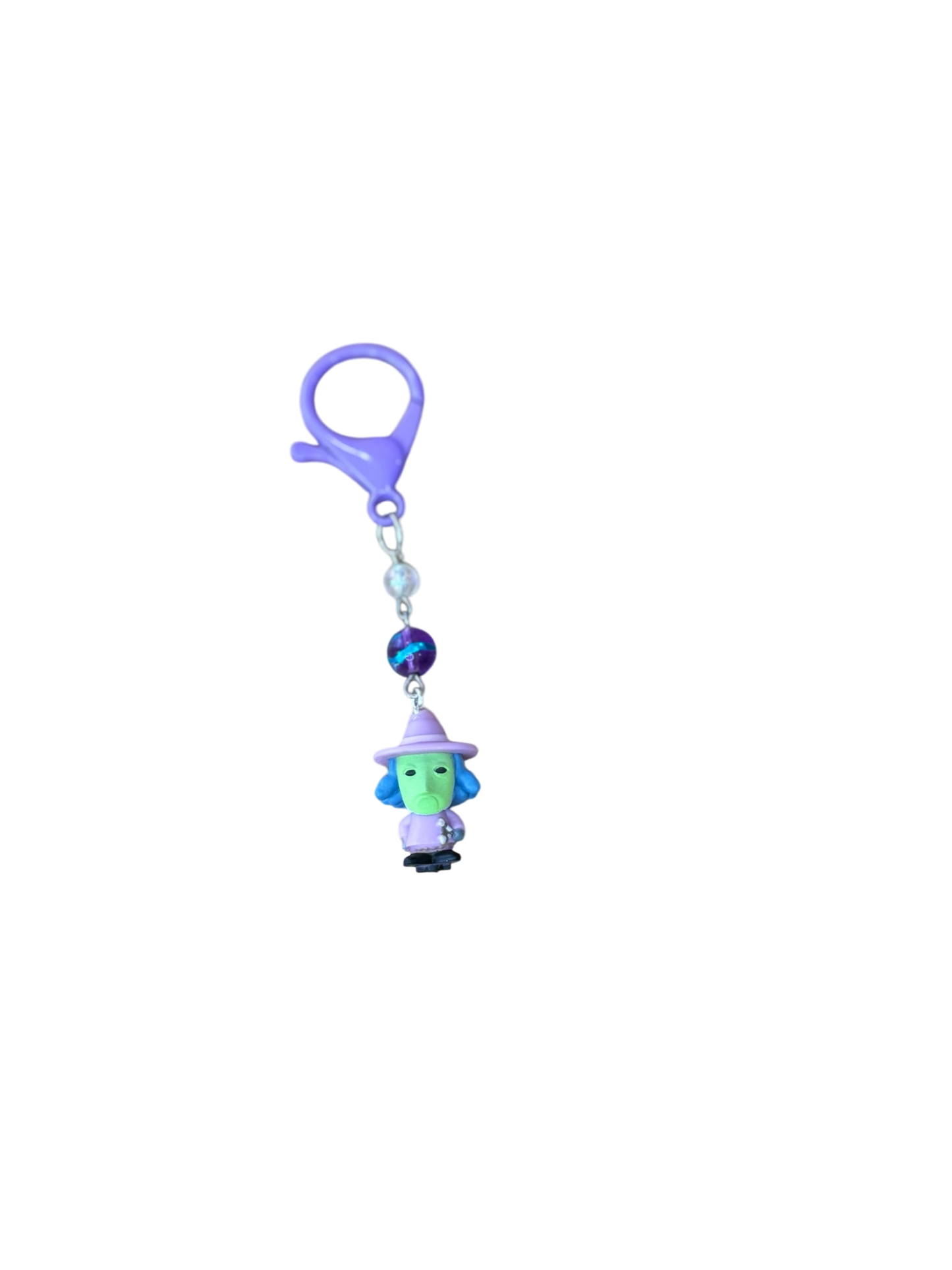 Stitchmarkers made with Nightmare Before Christmas Bitty Pop