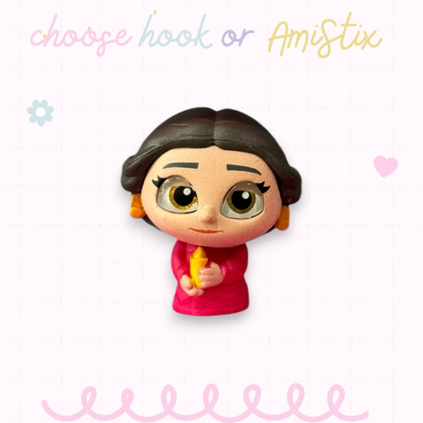 Choose Beaded Crochet Hook and/Or AmiStixTM - Made with Encanto Disney Doorables