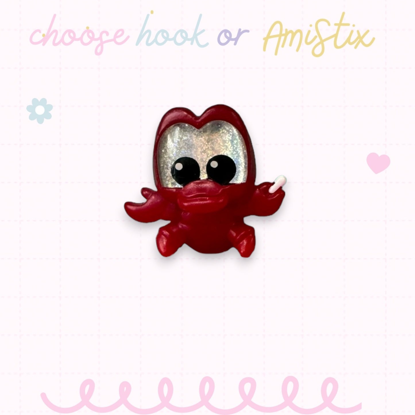 Choose Beaded Crochet Hook and/Or AmiStixTM - Made with Little Mermaid Disney Doorables