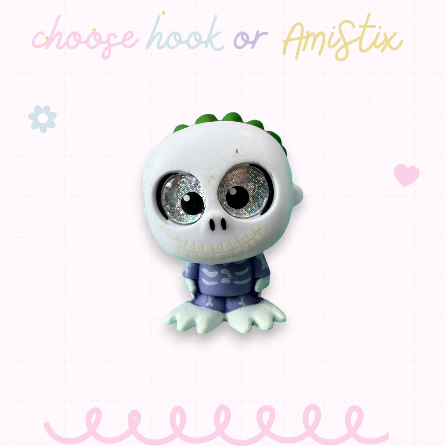 Interchangeable Topper Crochet Hook and/Or AmiStixTM - Made with Nightmare Before Christmas Doorables