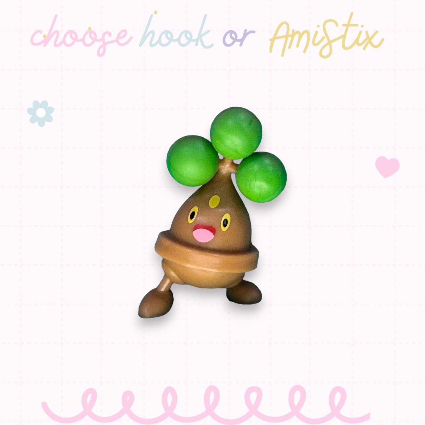 Choose Beaded Crochet Hook and/Or AmiStixTM - Pokemon Bonsley Battle Figure