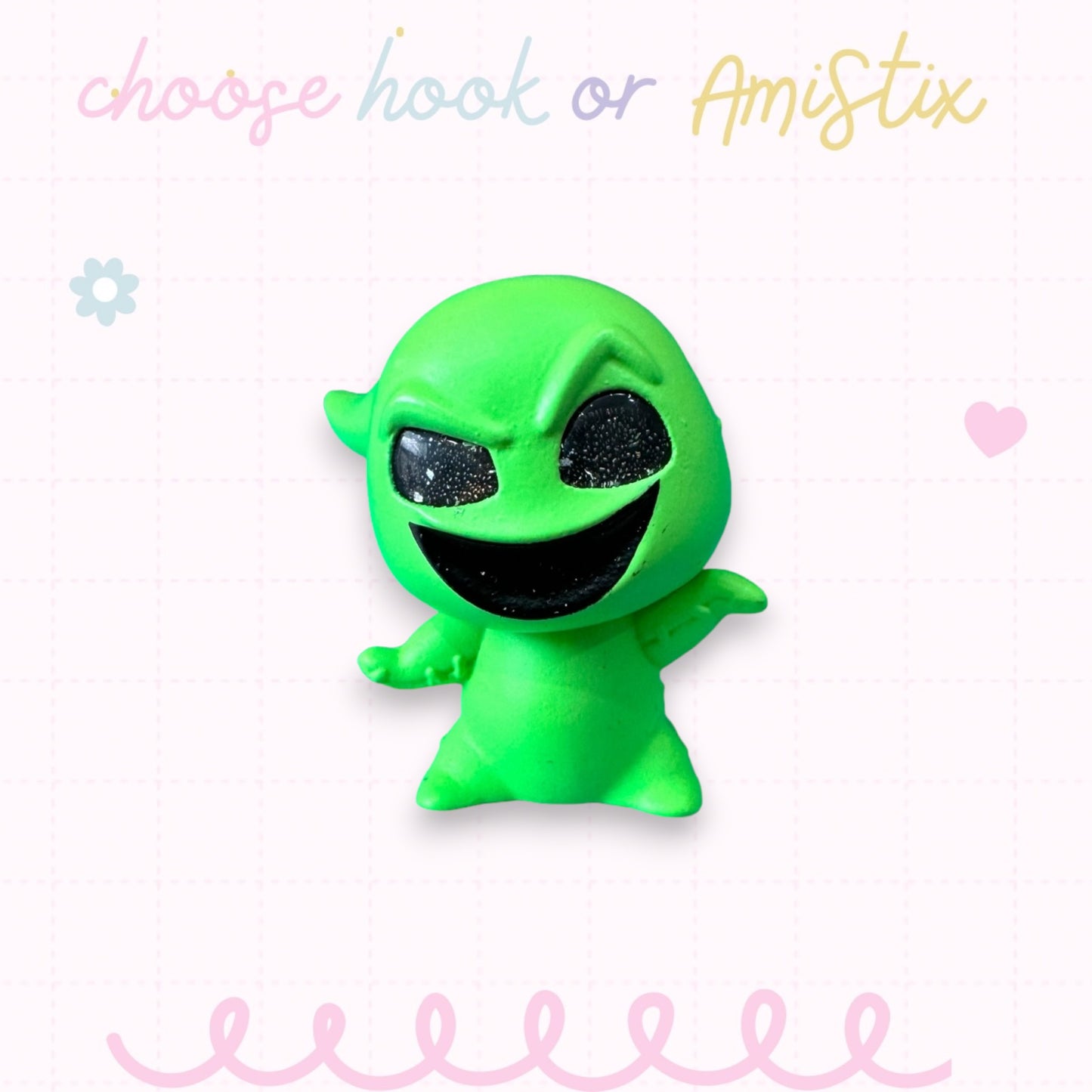 Interchangeable Topper Crochet Hook and/Or AmiStixTM - Made with Nightmare Before Christmas Doorables