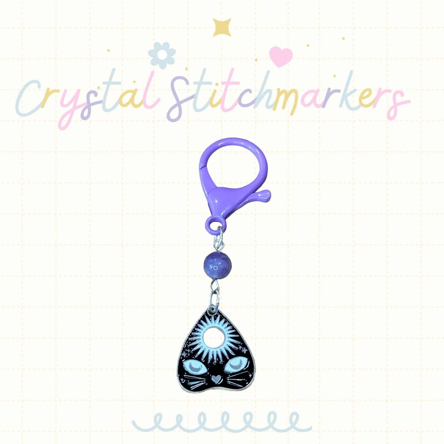 Dream Amethyst Halloween Theme Stitch Markers