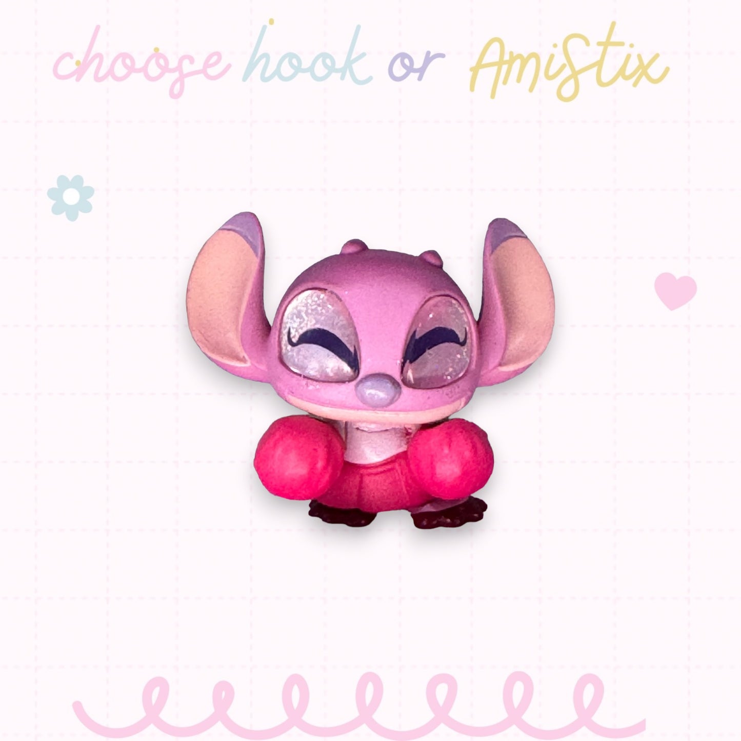 Interchangeable Topper Crochet Hook and/Or AmiStixTM - Made with Lilo and Stitch Doorables