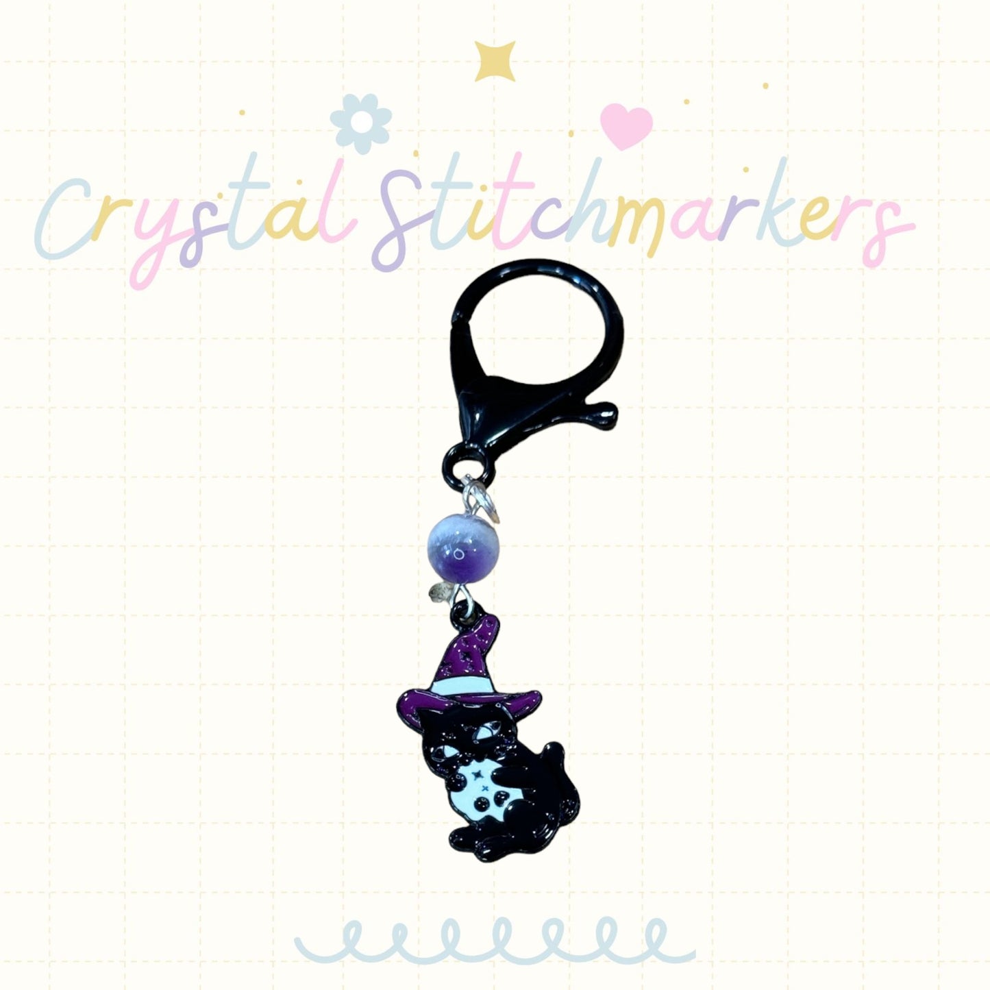 Dream Amethyst Halloween Theme Stitch Markers