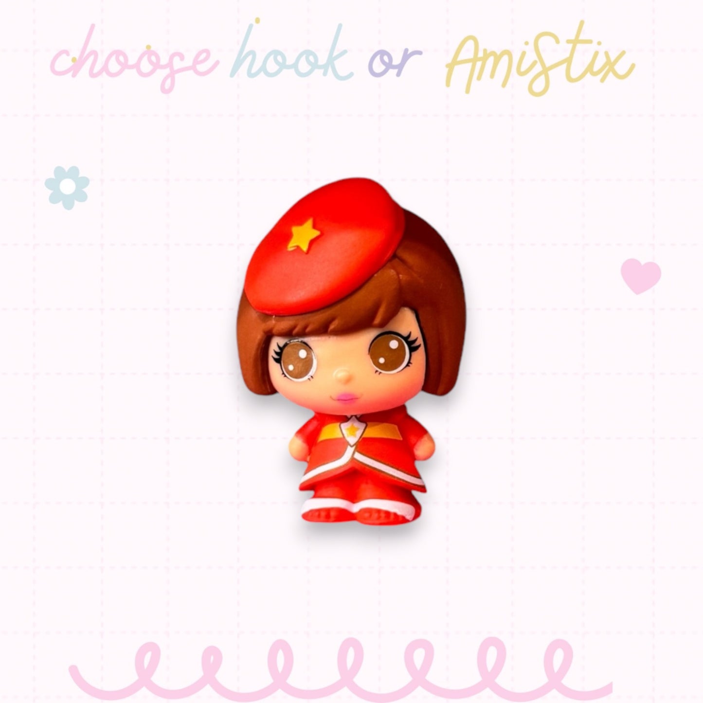 Choose Beaded Crochet Hook and/Or AmiStixTM - Made with Rainbow Brite Cheebee!