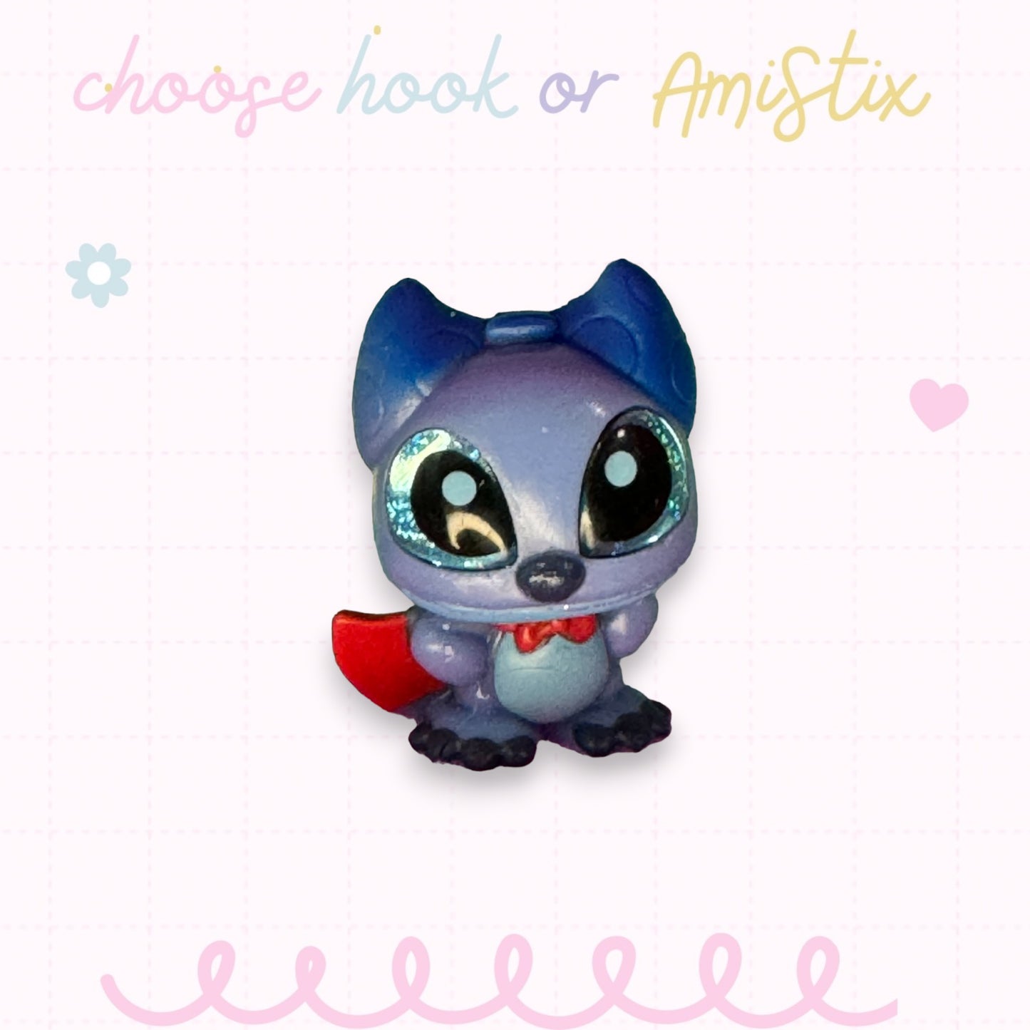 Interchangeable Topper Crochet Hook and/Or AmiStixTM - Made with Lilo and Stitch Doorables