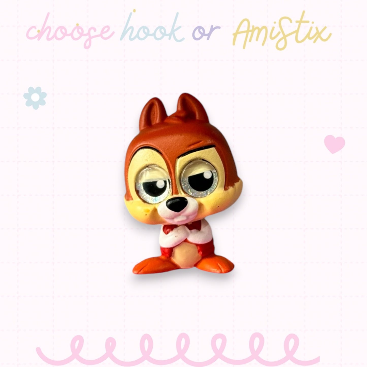 Choose Beaded Crochet Hook and/Or AmiStixTM - Made with Chip ‘n’ Dale Doorables