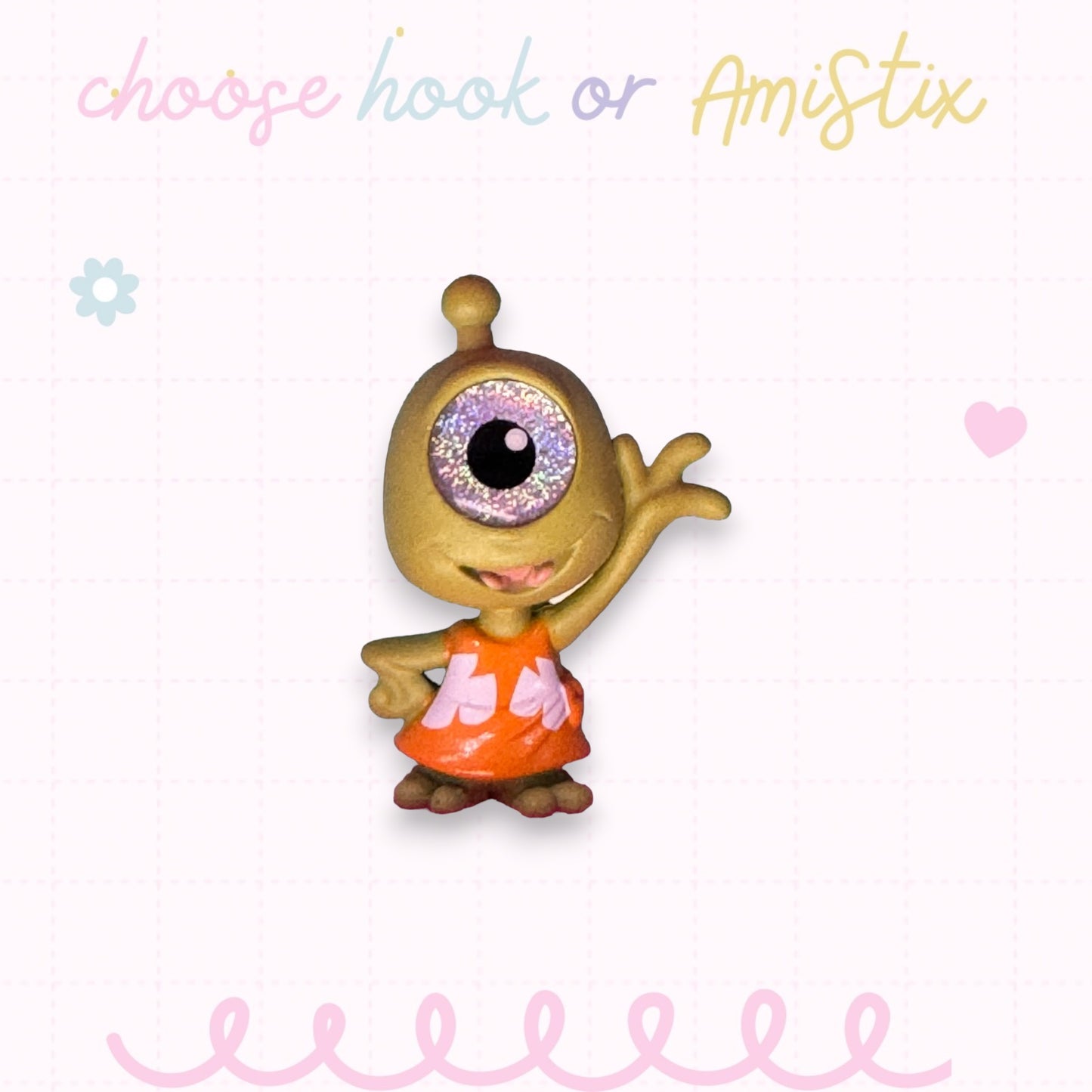 Interchangeable Topper Crochet Hook and/Or AmiStixTM - Made with Lilo and Stitch Doorables