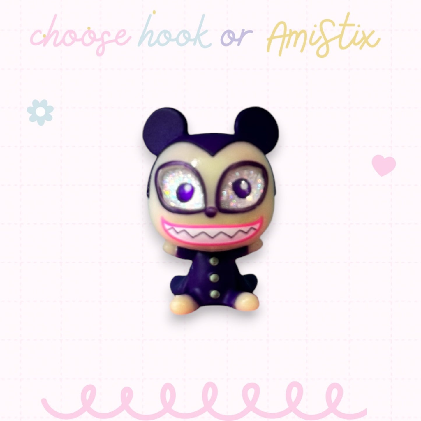 Interchangeable Topper Crochet Hook and/Or AmiStixTM - Made with Nightmare Before Christmas Doorables