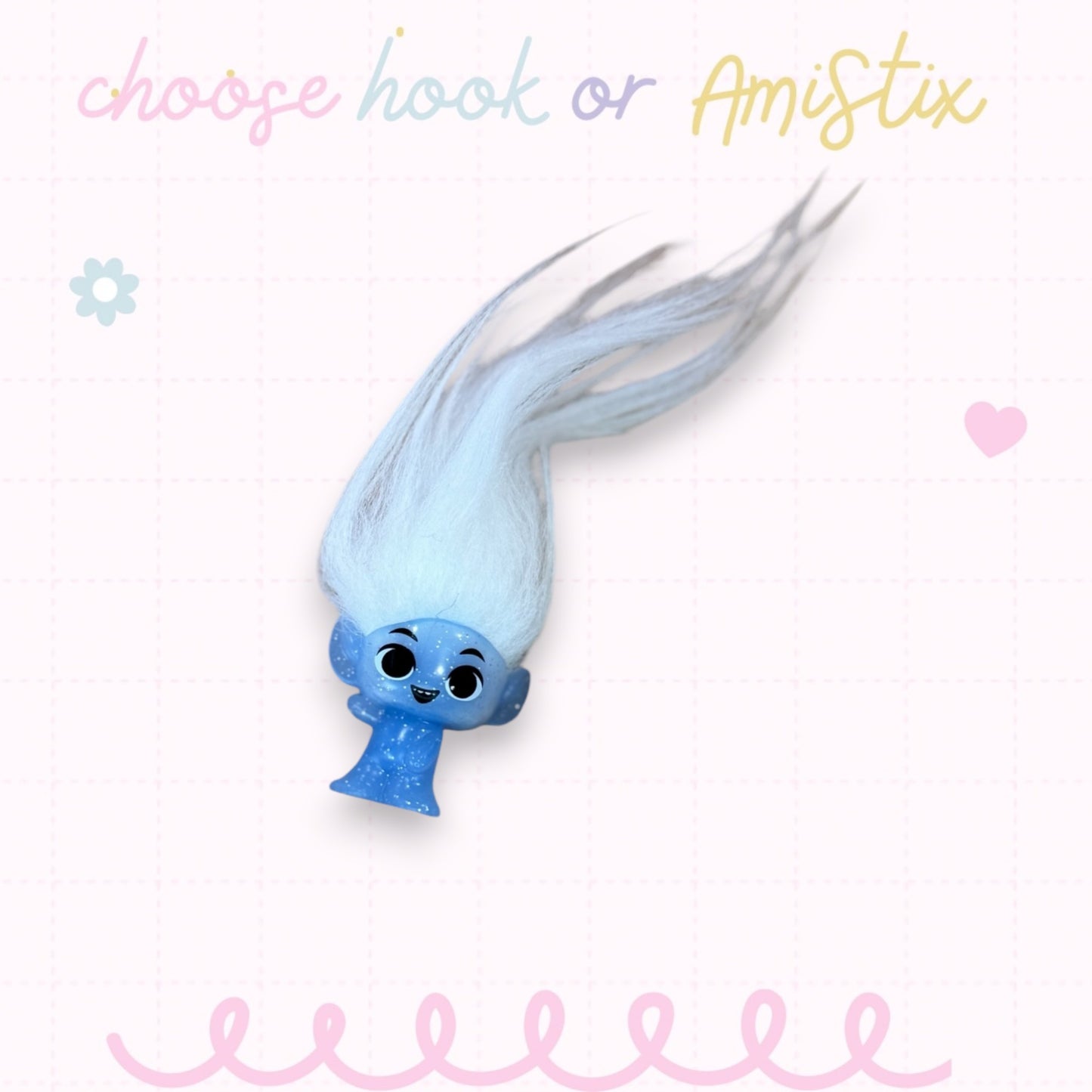 Choose Beaded Crochet Hook and/Or AmiStixTM - Made with Trolls Mineez by Dreamworks Mystery