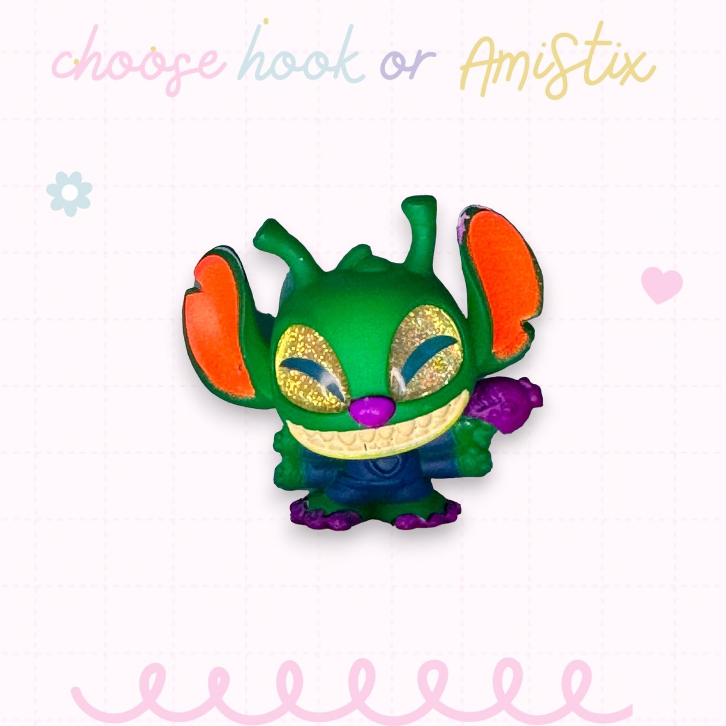 Interchangeable Topper Crochet Hook and/Or AmiStixTM - Made with Lilo and Stitch Doorables